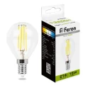 Лампа светодиодная, (15W) 230V E14 4000K прозрачная, LB-515 Feron 38250