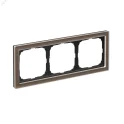 ARTGALLERY PURE 3-постовая РАМКА, ОРГАНИЧЕСКОЕ СТЕКЛО МОККО Systeme Electric GAL320603