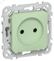 FLITE Розетка без заземления без защитных шторок 10А РС01-0-ФлФ фисташковый IEK FI-R10-10-K93