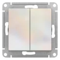 ATLASDESIGN 2-клавишный ВЫКЛЮЧАТЕЛЬ КНОПОЧНЫЙ, сх.2, 10А, механизм, ЖЕМЧУГ ATN00041 Systeme Electric