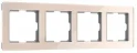 Рамка на 4 поста Acrylic айвори W0042743 Werkel a062134