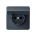 ARTGALLERY РОЗЕТКА с заземл. со шторк. с крышкой, 16А, IP20, механизм, ГРИФЕЛЬ GAL0 Systeme Electric