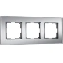 Рамка на 3 поста Senso (серебряный, стекло soft-touch) W0033106 Werkel a064570