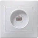 KVARTA Роз. 1-мест. комп. RJ45 кат.5е РК10-КБ бел. IEK EKK10-K01-DM
