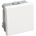 ВК4-21-00-П Выключатель проходной (переключатель) одноклавишный (на 2 модуля) ПРАЙМЕР белый CKK- IEK