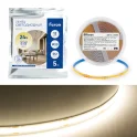 Светодиодная COB лента LS530, 512SMD(2110)/м 12Вт/м 24V 5000*10*1.8мм 3000К IP20 Feron 48970