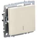 BRITE Выключ. 1-кл. с инд. 10А ВС10-1-1-БрКр беж. IEK BR-V10-1-10-K10