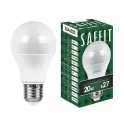 Лампа светодиодная, 20W 230V E27 6400K A60, SBA6020 Feron SAFFIT 55015