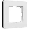 Рамка на 1 пост Split (белый/черный, soft-touch/W0013068 Werkel a067988