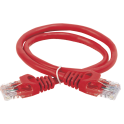 Шнур коммутационный кат.5Е UTP 3м красный GENERICA PC04-C5EU-3M-G