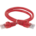 Шнур коммутационный кат.5Е UTP 3м красный GENERICA PC04-C5EU-3M-G