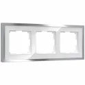 Рамка на 3 поста Baguette (белый/серебро) W0032850 Werkel a060232