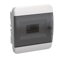 TEKFOR Корпус пластиковый ЩРВ-П-8 IP41 черная прозрачная дверь IEK TF5-KP12-V-08-41-K01-K03