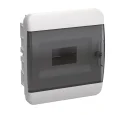 TEKFOR Корпус пластиковый ЩРВ-П-8 IP41 черная прозрачная дверь IEK TF5-KP12-V-08-41-K01-K03