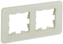 BRITE Рамка 2 поста РУ-2-2-Бр стекло песчаный RE IEK BR-M22-G-41-K98