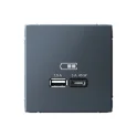 ARTGALLERY USB РОЗЕТКА A + тип-C 45Вт высокоскор.заряд. QC, PD, механизм, ГРИФЕЛЬ G Systeme Electric