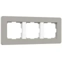 Рамка на 3 поста Split (дымчатый/белый, soft-touch) W0033067 Werkel a067262