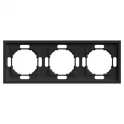 Рамка 3-местная (черный уголь) soft touch Эмили STEKKER 49860