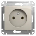 GLOSSA розетка без заземления молочный Systeme Electric GSL000941