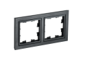 BRITE Рамка 2-мест. РУ-2-БрЧ черн. IEK BR-M22-K02