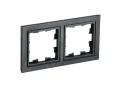 BRITE Рамка 2-мест. РУ-2-БрЧ черн. IEK BR-M22-K02