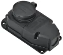 Розетка (колодка) с защит. кр. 16А IP44 черная GENERICA ERK10-016-01-44-K02-G