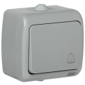 AQUATIC Выключатель кнопочный для открытой установки 10А IP54 ВС-20-1-3-А IEK EVA14-K03-10-54