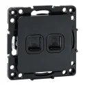 Стокгольм Механизм Розетки RJ-45 2-местной черный EKF EZK02-035-10