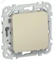 FLITE Выключатель 1-клавишный 10А ВС11-1-0-ФлШ шампань IEK FI-V10-0-10-1-K37