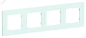 FLITE CLASSIC Рамка 4-местная РУ-4-К-ФлХЛ холодный лед IEK FI-M42-32-20-K94