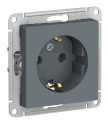 ATLASDESIGN РОЗЕТКА с заземлением, 16А, механизм, ГРИФЕЛЬ Systeme Electric ATN000743
