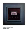 Терморегулятор ТС-2 Черный AtlasDesign в монтажную коробку HS Electro EDS001887