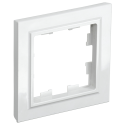 BRITE Рамка 1-мест. РУ-1-БрБ бел. IEK BR-M12-K01