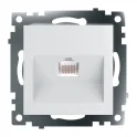 Розетка компьютерная 1-местная RJ-45 (механизм), серия Катрин, GLS00-7107-01, белый STEKKER 39305