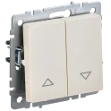 BRITE Выключ. жалюзи 10А ВС10-1-5-БрКр беж. IEK BR-V15-0-10-K10