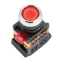 Кнопка АBLFS-22 красная с подсвет. NO+NC EKF Ablfs-22-r