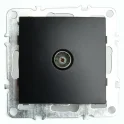 Розетка телевизионная 1-местная (механизм), , PST00-9108-03, 75 Ом, 5-862МГц, серия Эрна, чер STEKKE