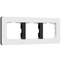 Рамка на 3 поста Split (белый/черный, soft-touch) W0033068 Werkel a067990
