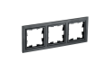 BRITE Рамка 3-мест. РУ-3-БрЧ черн. IEK BR-M32-K02