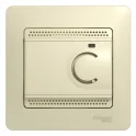 Термостат Glossa электронный для теплого пола с датчиком +5град.C +50град.C 16А в сборе беж. GSL0002