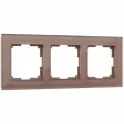 Рамка на 3 поста (латте, стекло) Favorit W0031142 Werkel a058820