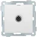 РТВ10-0-Б Розетка TV проходная BOLERO белый IEK EAB12-K01