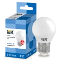 Лампа LED G45 шар 5Вт 230В 6500К E27 IEK LLE-G45-5-230-65-E27