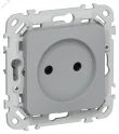 FLITE Розетка без заземления без защитных шторок 10А РС01-0-ФлС серый IEK FI-R10-10-K03