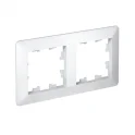 ATLASDESIGN AIR 2-постовая РАМКА, БЕЛЫЙ/дымчатый белый Systeme Electric ATN220102