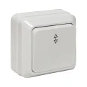 Рим Выключатель проходной 1-клавишный 10А белый EKF ENV10-025-10