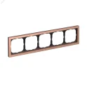 ARTGALLERY PURE 5-постовая РАМКА, МЕТАЛЛ МЕДЬ Systeme Electric GAL312505
