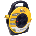 Катушка УК10 4 места 2P/10м 2х0,75мм2 "Garden" IEK WKP23-06-04-10