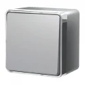 Выключатель одноклавишный влагозащищенный Gallant (серебряный) W5010206 Werkel a052767