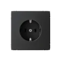 ARTGALLERY РОЗЕТКА с заземлением, 16А, механизм, быстрозажим. клем., КАРБОН GAL0010 Systeme Electric